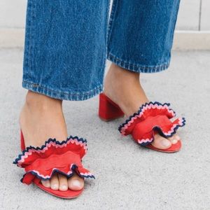 Loeffler Randall Vera Ruffle Sandal